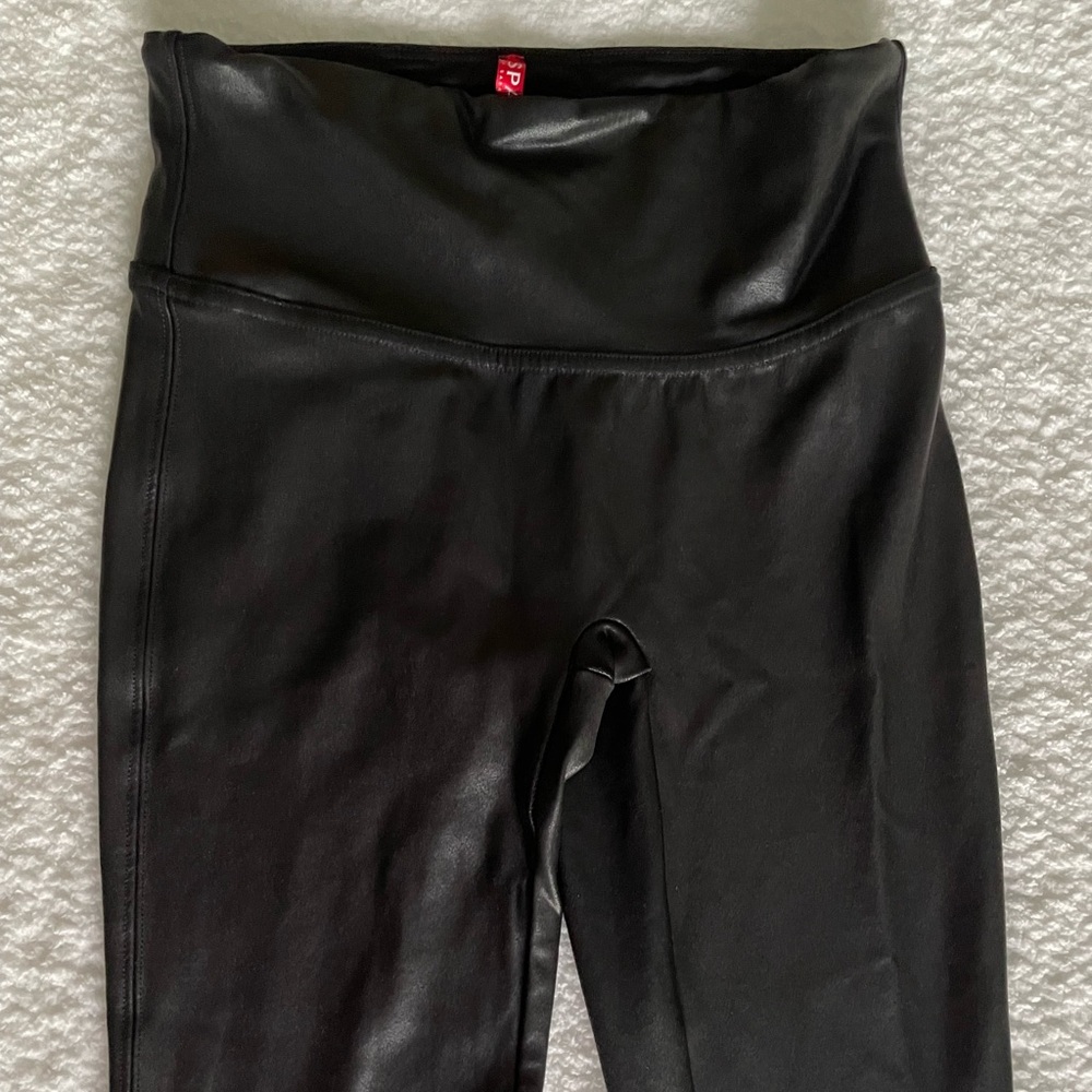 Spanx size small leather like leggings
